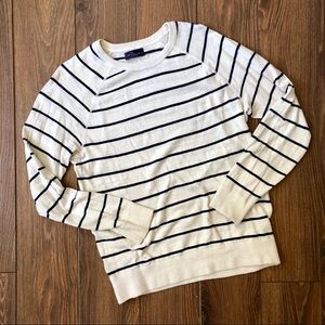 Soft & Light GAP Linen Blend Striped Sweater